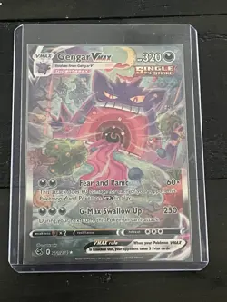 😈Gold Metal Gengar VMAX Alt Art Fan Art Card Collectible/Gift/Display😈 - Image 1