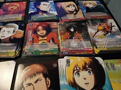 Weiss Schwarz 341‑Card Bulk Lot – Anime TCG – Rares/Uncommons - Attack on Titan - Image 5