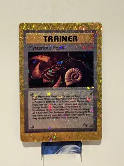 Pokemon Card | Mysterious Fossil 62/62 Holo-Prism Pokemon Sticker/Card-Vintage - Image 1