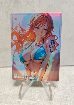 Nami Trading Card Waifu Goddess Story Anime Girl holo Karte Manga Full Art - Image 1