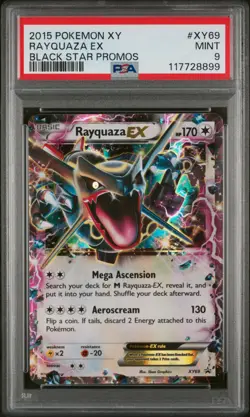 2015 POKEMON BLACK STAR PROMO RAYQUAZA #XY69 PSA 9 MINT #117728899 - Image 1