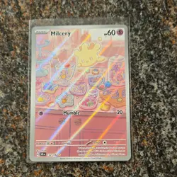 Pokemon Milcery 152/142 Sv07: Stellar Crown Illustration Rare Holo HP60 Card - Image 1