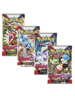 Pokemon Scarlet and Violet Base Set X6 Booster Packs New TCG Random Arts 6 Packs - Image 1
