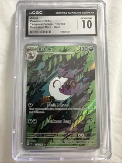 Pokemon TCG Arbok Card 176/162 Temporal Forces Illustration Rare Holo - Image 1