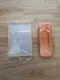 Pokemon Orange Ultra Pro Magnetic CARD PROTECTOR CASE w/DISPLAY BASE STAND - Image 1