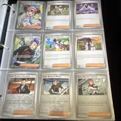 Pokemon TCG Trainer Supporter Card Lot Rosa Petrel Giovanni Ariana Binder - Image 1