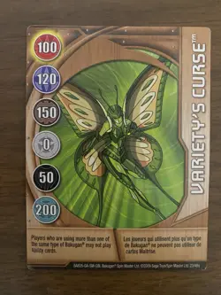 Bakugan VARIETY'S CURSE Metal Gate Card COPPER 2009 BA605-GA-SM-GBL 23/48q - Image 1