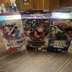 One Piece Card Game Sealed Starter Deck Lot ST-10 ST-11 ST-12 (3) EN (read info) - Image 1