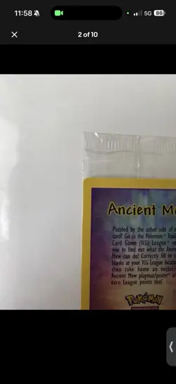 Pokemon Ancient Mew Factory Sealed Promo Pokemon 2000 Movie Pokemon Card - Image 2