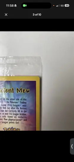 Pokemon Ancient Mew Factory Sealed Promo Pokemon 2000 Movie Pokemon Card - Image 3