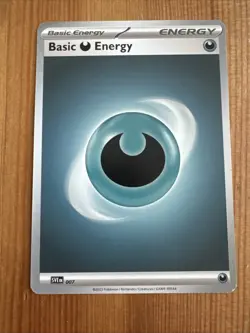 Basic Energy Pokemon Card - Darkness - Image 1