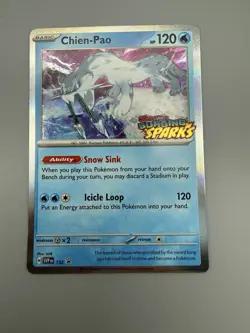 Chien-Pao 152 Sv: Scarlet & Violet Promo Cards Holo SURGING SPARKS STAMPED - Image 1