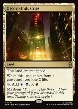 Oscorp Industries Foil Marvel's Spider-Man 182 NM MTG - Image 1