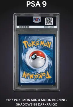 2017 Pokemon Burning Shadows #88 Darkrai GX PSA 9 Mint - Image 2