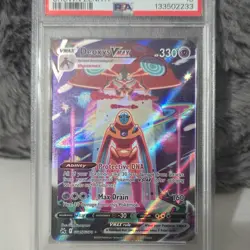 Pokemon Deoxys VMAX GG45/GG70 Crown Zenith Galarian Gallery Holo PSA 330 HP - Image 1