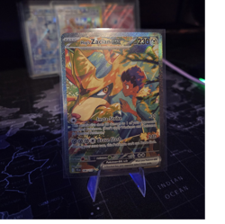 Pokemon Hop's Zacian ex SV09 Journey Together Illustration Rare Holo #186/159 - Image 1