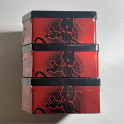 Pokemon Destined Rivals Team Rocket Tins Set of 3 Sealed Mewtwo Nidoking Persian - Image 4