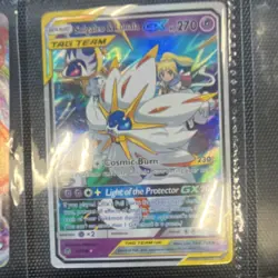 Pokemon Card Solgaleo & Lunala GX TAG TEAM Ultra Rare Holo 75/236 270 HP English - Image 4