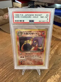 Dark Charizard - No. 006 - Holo - Rocket - Japanese - Pokemon Card - PSA 8 - Image 1