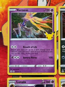 Pokemon Celebrations 4 Card Holo Lot - Xerneas / Yveltal / Lunala / Solgaleo - Image 2