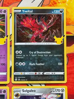 Pokemon Celebrations 4 Card Holo Lot - Xerneas / Yveltal / Lunala / Solgaleo - Image 3