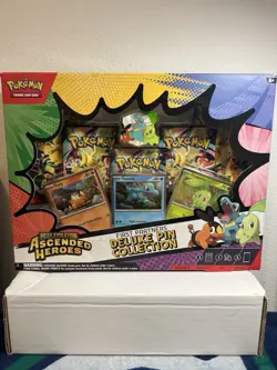 Pokemon Ascended Heroes First Partner Deluxe Pin Collection Sealed New - Image 1