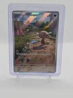 Paldean Wooper 102/094 Illustration Rare Pokemon Card Holo NM/M English - Image 1