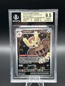 Pokemon Noctowl Scarlet & Violet Black Star #141 Promo - BGS 9.5 TCG Gem Mint - Image 1