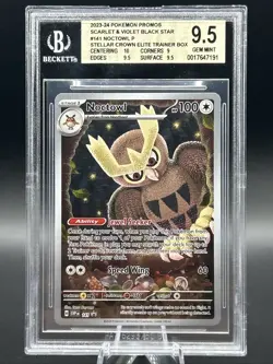Pokemon Noctowl Scarlet & Violet Black Star #141 Promo - BGS 9.5 TCG Gem Mint - Image 2