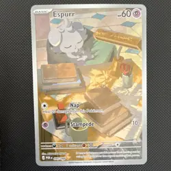 Pokemon Espurr 095/088 POR Full Art Holo Illustration Rare Basic Psychic 60 - Image 1