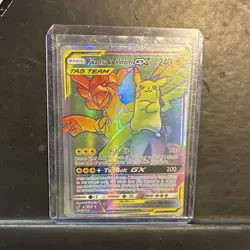 Pokemon Pikachu & Zekrom GX TAG TEAM Secret Rare Holo 184/181 Sm-Team Up HP 240 - Image 1