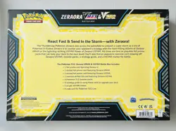 Pokemon TCG Zeraora VMax & VStar Battle Box - Sealed - Image 2