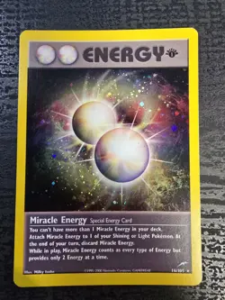 Pokemon TCG Miracle Energy Neo Destiny 16/105 1st Edition Holo LP - Image 1