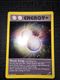 Pokemon TCG Miracle Energy Neo Destiny 16/105 1st Edition Holo LP - Image 2