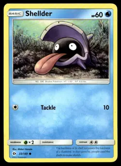 Shellder SM Base Set 33/149 MP Pokemon TCG | Buy 1 Get 2 Free - Image 1