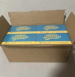 Pokemon TCG Ascended Heroes Pokemon Center ETB Elite Trainer Box x4 Opened Case - Image 1