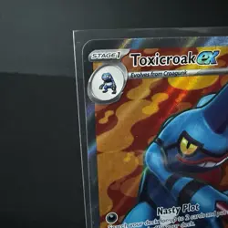 Pokemon Toxicroak ex 232/198 Scarlet & Violet Ultra Rare Full Art Holo NM - Image 2