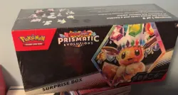 Pokemon Prismatic Evolutions Surprise Exclusive Box – TCG English Eevee - Image 1