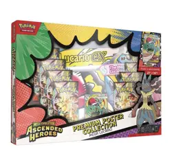 Pokemon Mega Evolution Ascended Heros Premium Poster Collection Mega Lucario NEW - Image 1