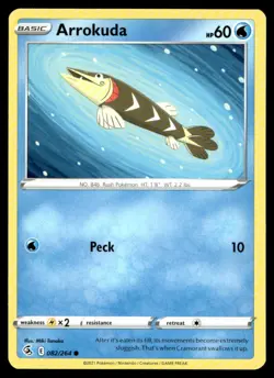 Arrokuda SWSH08: Fusion Strike 082/264 MP Pokemon TCG | Buy 1 Get 2 Free - Image 1