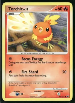 Torchic 99/127 Common Platinum Pokemon Lightly Played - Image 1