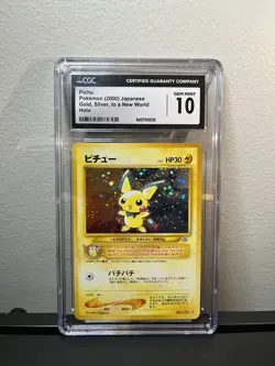 Neo Pichu Japanese CGC 10 MINT Holo 2000 Pokemon Gold Silver to a New World 172 - Image 5