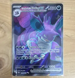 Pokemon Team Rocket's Nidoking EX 216/182 Destined Rivals Ultra Rare Holo 330HP - Image 1