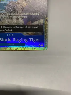 One Piece TCG - PRB-02 Gravity Blade Raging Tiger OP06-058 Alternate Art NM-M - Image 3