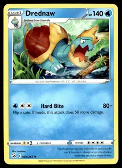 Drednaw SWSH08: Fusion Strike 081/264 MP Pokemon TCG | Buy 1 Get 2 Free - Image 1