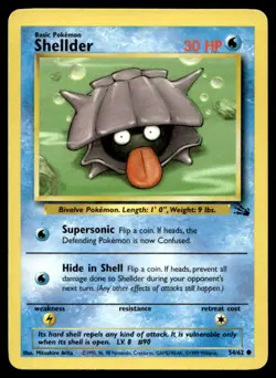 Shellder Fossil 54/62 MP Pokemon TCG | Buy 1 Get 2 Free - Image 1