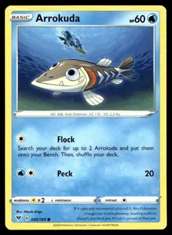 Arrokuda SWSH04: Vivid Voltage 041/185 MP Pokemon TCG | Buy 1 Get 2 Free - Image 1