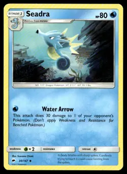 Seadra SM - Burning Shadows 30/147 MP Pokemon TCG | Buy 1 Get 2 Free - Image 1