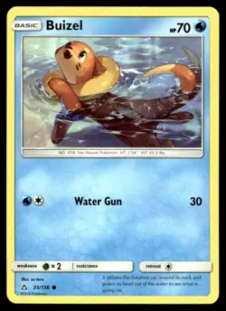 Buizel SM - Ultra Prism 35/156 MP Pokemon TCG | Buy 1 Get 2 Free - Image 1