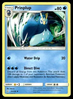 Prinplup SM - Cosmic Eclipse 55/236 MP Pokemon TCG | Buy 1 Get 2 Free - Image 1